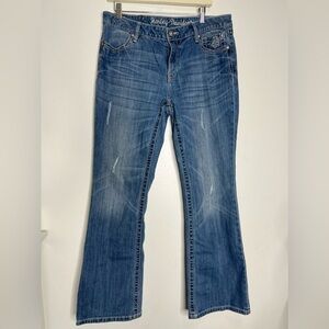 Harley Davidson Flare Denim Jeans Size 14
